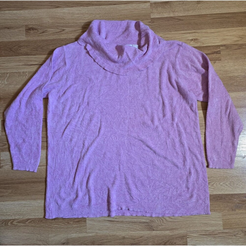 Elisabeth Liz Claiborne Women's Sweater Pullover Cowl Neck Long Sleeve Size 1X